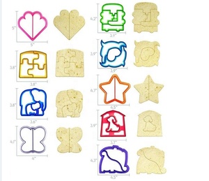 12cm diverses formes en plastique Sandwich Maker et Cutter moule maison <span class=keywords><strong>ustensile</strong></span> <span class=keywords><strong>pour</strong></span> faire <span class=keywords><strong>voiture</strong></span> papillon chien en forme de coeur pain - Product Image 6