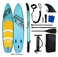 Planche de paddle gonflable double couche à aileron unique, 12 pieds, polyvalente, avec tous les accessoires, modèle 2026