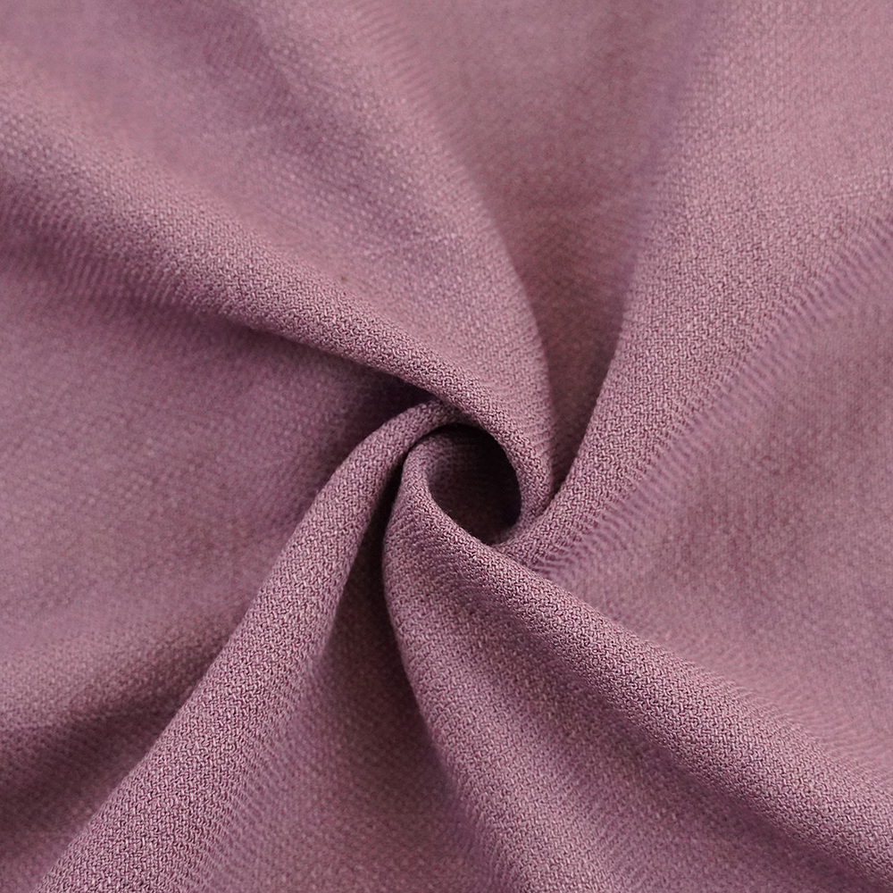 80% Rayon 20% Nylon Woven Slub Fabric 160gsm Medium Weight Soft Elastic Comfort Tear-Resistant Wicking Brushed Sueded Dress for