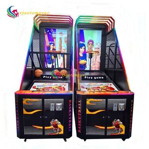 Machine de tir au basket-ball commerciale à monnayeur pour adultes et enfants, construction métallique, certifiée CE, en anglais, pour jeu en intérieur - Product Image 6
