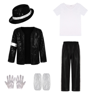 Costume de scène à paillettes pour <span class=keywords><strong>homme</strong></span>, ensemble de cosplay pour soirée disco - Product Image 4