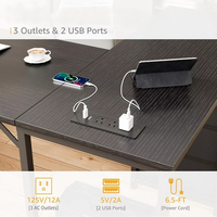 Bureau ergonomique en forme de L pour ordinateur portable avec espace pour imprimante Grande table de bureau d'angle avec tiroirs et étagère
