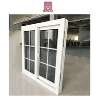 Ventana Corredera de PVC de Doble Vidrio para Oficina u Hogar, Marca WANJIA, Resistente al Agua