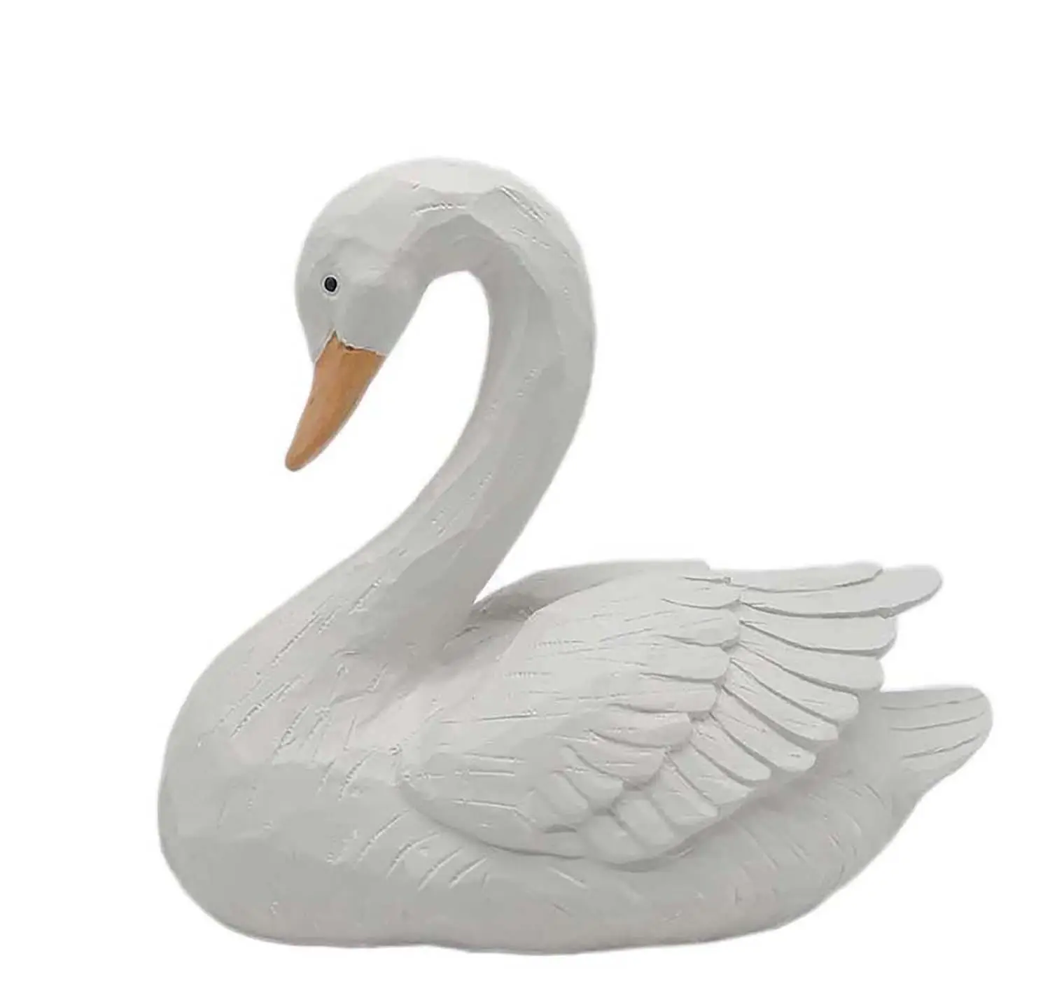 Escultura de resina Noble Bird, figuritas clásicas de Swan blanco, para decoración de jardín, gran oferta