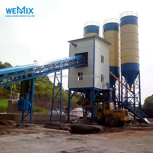 เครื่องผสมคอนกรีตสายพานลำเลียงสำหรับโรงงานแบทชิ่งคอนกรีต HZS60เครื่องผสมคอนกรีตสายพานลำเลียงคอนกรีต - Product Image 1