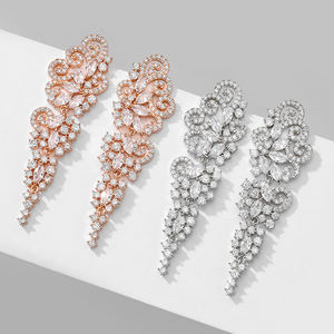 RAKOL EP2473 Boucles d'oreilles de luxe en zircon cubique Boucles d'oreilles hypoallergéniques en or Bijoux - Product Image 2