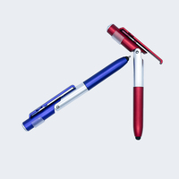 GemFully Cool New Gadgets Stylos à encre gel noire transformable Stylo publicitaire avec flash lumineux et support mobile avec pointe lumineuse
