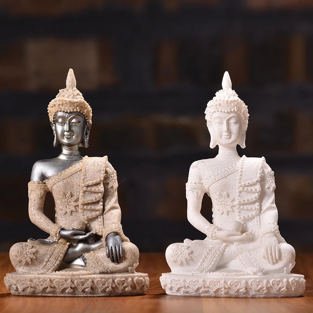 Home Decor Southeast Asian Style Creative Home Decor Buddha Statue Resin Ornaments Statue Resin Crafts Gift Sets