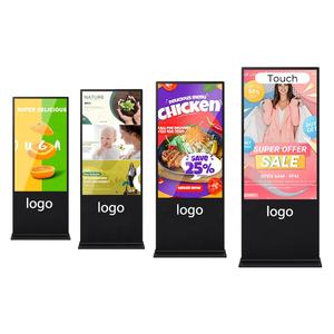 Digitale Werbeanzeige 43 49 55 65 Zoll 4K UHD Indoor-Kiosk Kapazitiver Touchscreen <span class=keywords><strong>LCD</strong></span>-Werbung mit Animation - Product Image 1