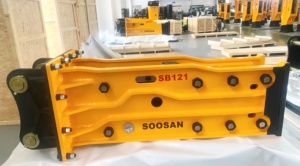 Para Motor de martillo hidráulico de tipo superior SOOSAN SB 121 diseñado específicamente para excavadoras pesadas 28-35 toneladas para construcción - Product Image 2