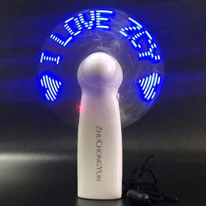Regalos Promocionales con Logotipo Personalizado, Regalo Ideal, Mini Ventilador Portátil Recargable por USB con Luz LED Intermitente y Mensaje - Product Image 5