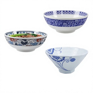 Bol à nouilles en mélamine de qualité commerciale, imitation porcelaine, style minimaliste moderne, pour les restaurants de nouilles, les hot pot et les hot pot épicés - Product Image 1
