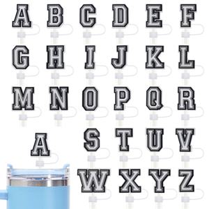 En gros, nouvelle couverture anti-poussière réutilisable en silicone de 10 mm pour pailles, motif dessin animé mignon, accessoire pour gobelet - Product Image 4