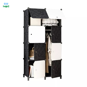 경제 및 휴대용 저장 캐비닛 옷 걸이 옷장 방 저장을 위한 휴대용 옷 옷장 - Product Image 3