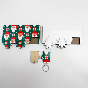 Job-in gifts Guitar strap decoration Party Collectibles Mother's Day gifts Unique sublimation <strong>blanks</strong> mdf keychain - Product Image 5