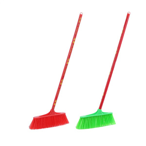 Hot Selling High Quality Cleaning Tools Plastic Soft Broom Cheap Wooden Handle Broom Long Handle Broom