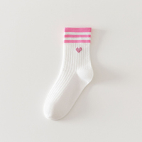 Nouvelles chaussettes sans couture automne-hiver, style coréen, 3 rayures, chaussettes longues pour femmes, chaussettes de sport colorées, vente en gros