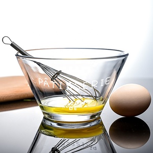 Bols de service nordique durables et écologiques, aliments nouilles soupe crème glacée fruits cristal verrerie vaisselle salade bol en verre - Product Image 6