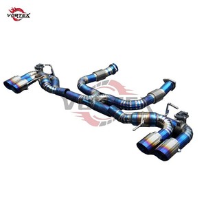 Sistema de Escape Catback Vortex de Alto Rendimiento con Válvulas de Titanio Grado 5, Acabado Azul Quemado, 1.2mm de Grosor, para Chevrolet Corvette C8, Fácil Instalación - Product Image 4