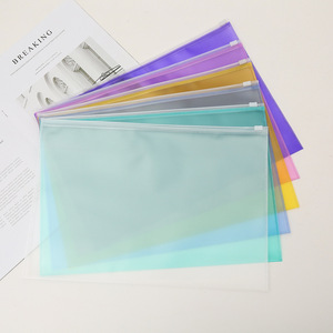 Túi Đựng Tài Liệu A4 <span class=keywords><strong>PP</strong></span> Trong Suốt Chống Nước Khóa Kéo Bằng Nhựa Túi Đựng Tài Liệu Đồ Dùng Văn Phòng Phẩm - Product Image 1
