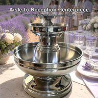 Fontaine à champagne pour mariage, fontaine à vin électrique en acier inoxydable, distributeur de vin, location, centre de table pour fête
