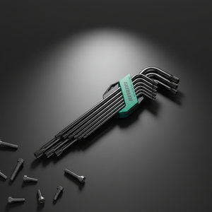 ชุดประแจหกเหลี่ยมอัตโนมัติแบบผสมผสาน ขนาดกลาง-<span class=keywords><strong>ยาว</strong></span> ใช้ได้กับสกรูหกเหลี่ยมทั่วไป - Product Image 1