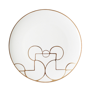 Service de vaisselle en porcelaine Arcopal à motifs géométriques, idéal pour les mariages, la décoration et les restaurants (assiettes de présentation, plats) - Product Image 4
