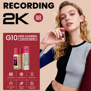 Telecamera G10 2K con Lente Ribaltabile a 230 Gradi °   Mini Fotocamera Digitale Retrò, Videocamera Portatile Ultra Compatta per Bambini - Product Image 3