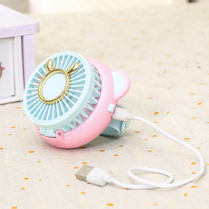 Ventilateur portable pour enfants, avec angle réglable, 3 vitesses, dispositif de refroidissement portatif à piles rechargeables - Product Image 5