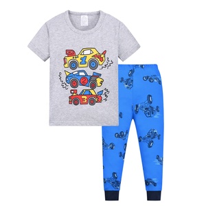 All'ingrosso 2 pezzi pantaloni a maniche corte <span class=keywords><strong>pigiama</strong></span> per bambini set ragazzo e ragazza cotone bambini pigiameria estate - Product Image 5
