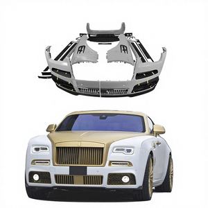 Kit de carrosserie de conversion de style M pour Rolls Royce Wraith, pièces automobiles modifiées M, carbone sec, pare-chocs avant et arrière, jupes latérales, ailes - Product Image 2
