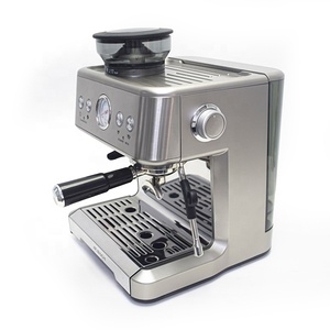 Machine à café expresso avec moulin à café 20 vitesses, 15 bars, capacité 250 g de grains de café, en acier inoxydable, réservoir d'eau 2,6 L, tête de brassage 58 mm, porte-filtre - Product Image 5