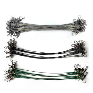 สายเบ็ดตกปลาเหล็กกัน<span class=keywords><strong>กัด</strong></span>พร้อมตัวเชื่อมต่อแบบหมุนและตะขอเกี่ยว สายลวดสแตนเลสสำหรับตกปลาแบบทรอลลิ่ง - Product Image 3