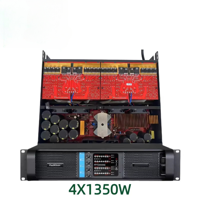 Professional FP10000q Metal Audio Power Amplifier 4-Channel 10000 Watt Speakers Equipment with 8ohm & 4ohm Impedance