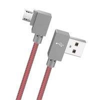 El mejor cable USB de 90 grados en ángulo recto de alta velocidad 2,0 Micro 480Mbps Cable de cargador para computadora portátil Android
