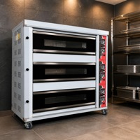 Four de boulangerie RTK grande capacité, trois niveaux, six plateaux, avec réglages de niveau séparés, pour la production de petit-déjeuner hôtelier