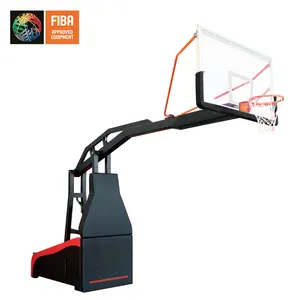 FIBA sertifikalı taşınabilir kapalı açık basketbol standı manuel hidrolik basketbol backstop HKF 1003 basketbol potası satılık