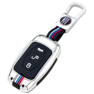 Funda Protectora para Llaves de Coche de Aleación de Zinc y Gel de Sílice para BYD Song Plus Qin DMI Han EV Yuan Pro Tang ATTO 3, Llavero, Bolsa para Llaves - Product Image 1