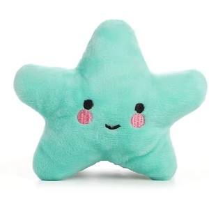 <b>Soft</b> Cotton Plush Dog Chew <b>Toy</b> <b>Stuffed</b> Shape Small Star Interactive Cat Dogs Puppy Squeaky <b>Toys</b> Training Teeth Cleaning - Product Image 6