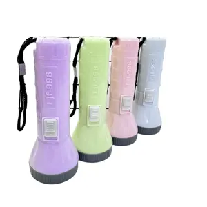 Factory Direct Sales Promotional Gift Flashlight Multi Color Emergency Lighting Plastic Led Flashlight