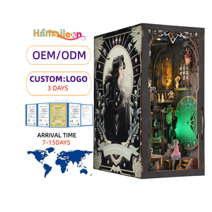 Venta caliente Hamaileon Tarot Divination Society 3D Book Nook Kit DIY Book Nook con luz LED - Product Image 1
