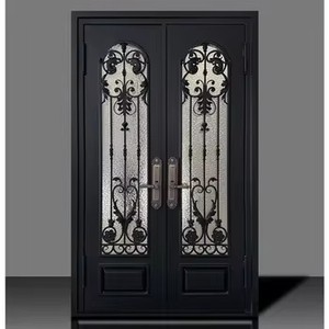<span class=keywords><strong>Porte</strong></span> en fer forgé martelé TECHTOP - Design floral et traitement anti-corrosion - Product Image 1