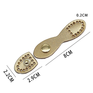 Accessoires de sac en cuir de <span class=keywords><strong>vachette</strong></span> véritable DIY Handmade 8-Shaped and Rourd-Shaped Buckle Locks - Product Image 4