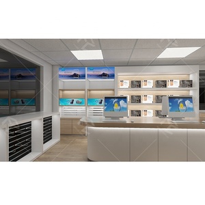 การออกแบบตกแต่งภายในร้านคอมพิวเตอร์ที่เรียบง่าย ทันสมัย ตกแต่งร้านคอมพิวเตอร์อย่างมีสไตล์ พร้อมเฟอร์นิเจอร์โชว์สินค้าและของตกแต่งสำหรับร้านค้า - Product Image 2