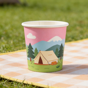 Vasos de papel kraft compostables desechables al por mayor de 8oz, 12oz y 16oz para helados, para cafeterías, panaderías, tiendas de dulces y empaques para llevar. - Product Image 5