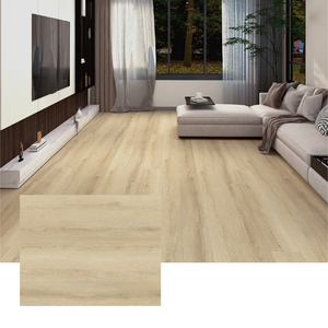 Plancher hybride SPC en chêne blanc 8 mm, imperméable, style nordique, planches de vinyle à emboîtement avec grain de bois et design carré - Product Image 3