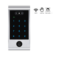 Sistema de Control de Acceso Inteligente con Reconocimiento Facial, de Tarjetas RFID y de Venas de la Palma de la Mano, Montaje en Pared, 125kHz, Aleación de Aluminio, WIFI Opcional