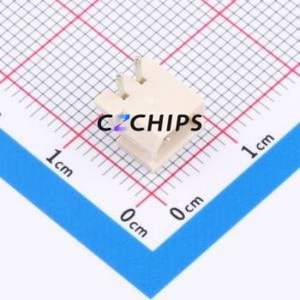22057025 Wire-to-Board Pin Header Bent Lead Through Hole,P=2.5mm Connector 1x2P 2.5mm Right Angle Insert Mini-SPOX (5264) - Product Image 1