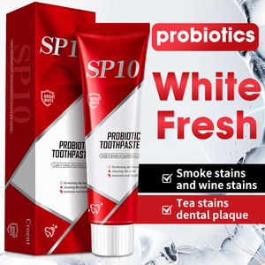 La <span class=keywords><strong>Mejor</strong></span> <span class=keywords><strong>Pasta</strong></span> Dental Probiótica Natural Sp10 para Eliminar Suavemente las Manchas, Proteger las Encías, Refrescar el Aliento y Blanquear los <span class=keywords><strong>Dientes</strong></span> - Product Image 1