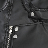 Blouson de motard vintage marron asymétrique en similicuir avec fermeture éclair pour homme – Style classique pour motard et soudeur